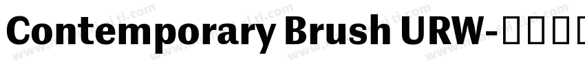 Contemporary Brush URW字体转换